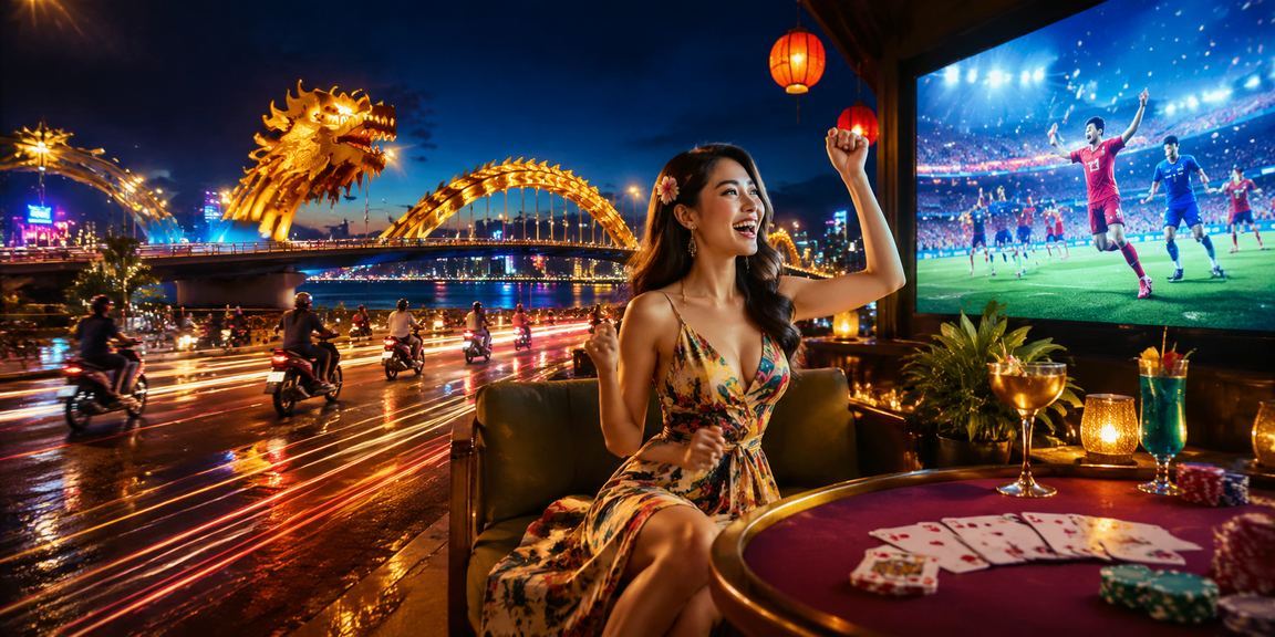 Cổ động viên xem cược trực tiếp với tỷ lệ kèo neon tại Đà Nẵng