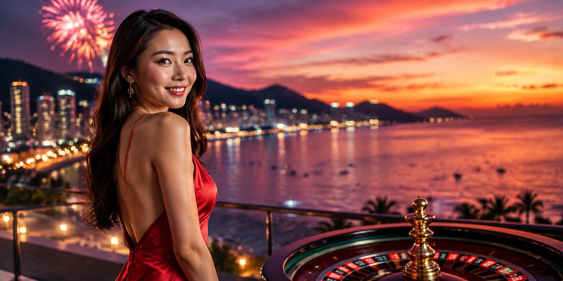 Người chơi thư giãn và đăng nhập casino trực tuyến trên bãi biển Phú Quốc
